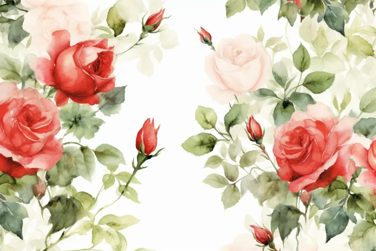Watercolor Flowers Bouquets, illustration Background