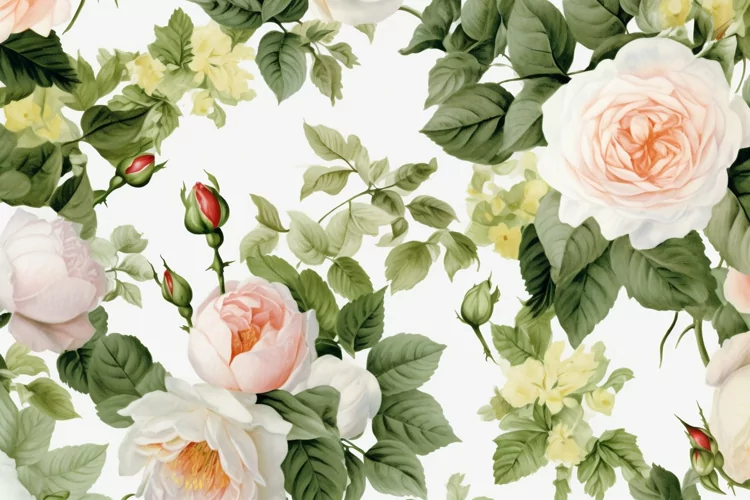 Watercolor Flowers Bouquets, illustration Background