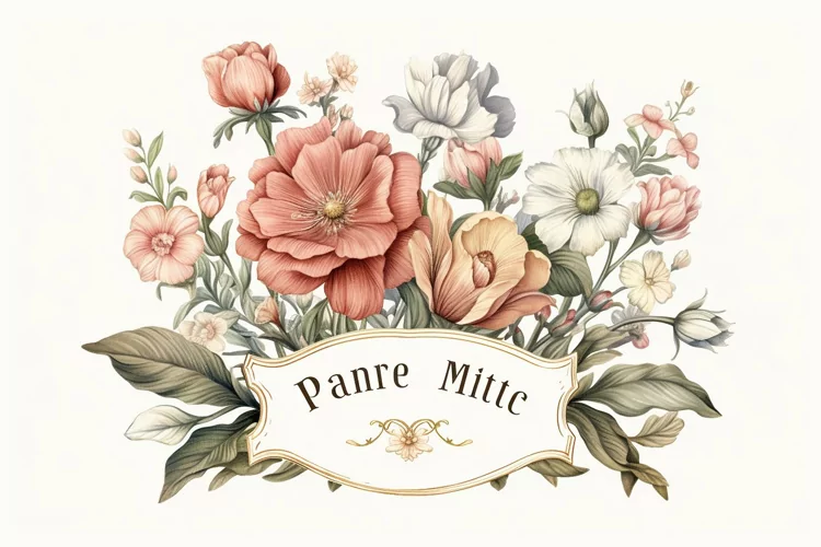 Watercolor Flowers Bouquets, illustration Background