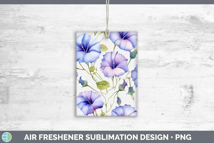 Watercolor Flowers Morning Glory Air Freshener Sublimation C