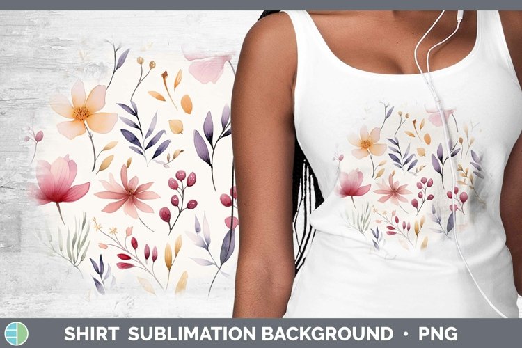 Watercolor Flowers Image 17