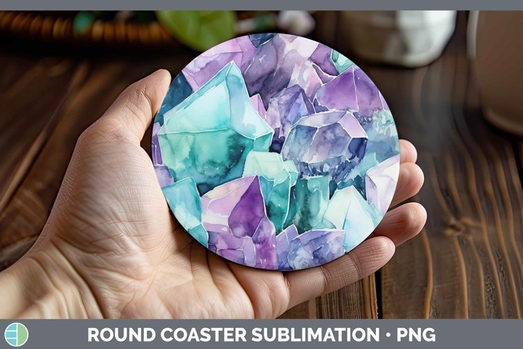 GorgeousWatercolor Round Coaster design.