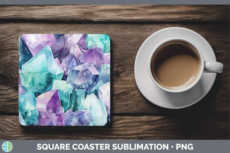 GorgeousWatercolor Square Coaster design.