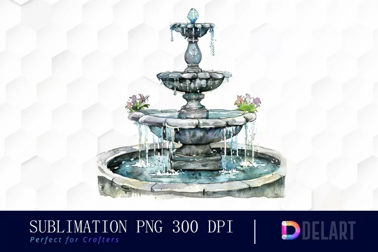 Fountain Illustration Clipart