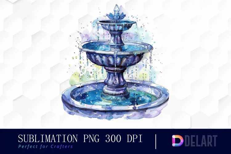 Fountain Illustration Clipart
