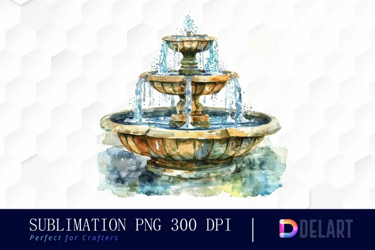 Fountain Design Clipart