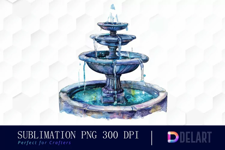 Fountain Illustration Clipart