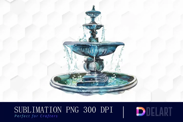 Fountain Design Clipart