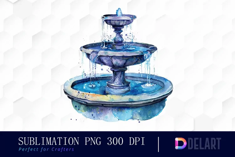 Fountain Illustration Clipart