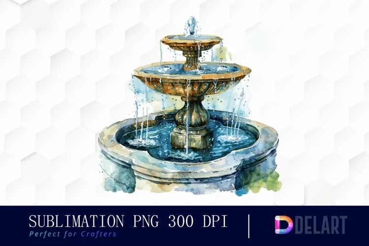 Fountain Illustration Clipart