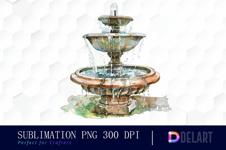 Fountain Illustration Clipart