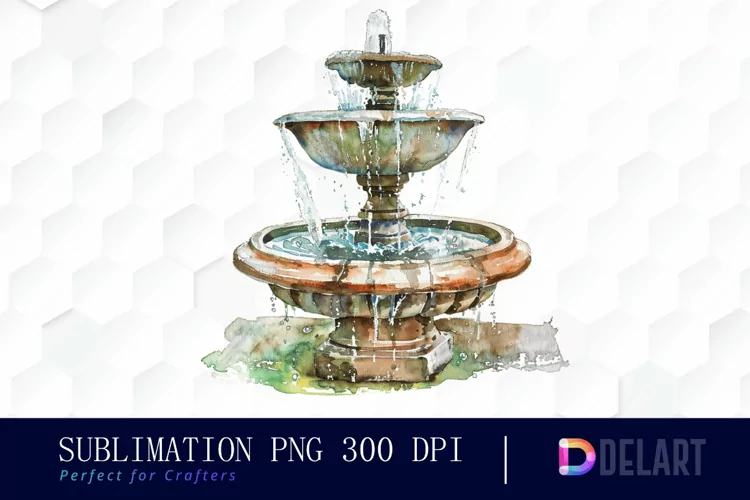 Fountain Illustration Clipart