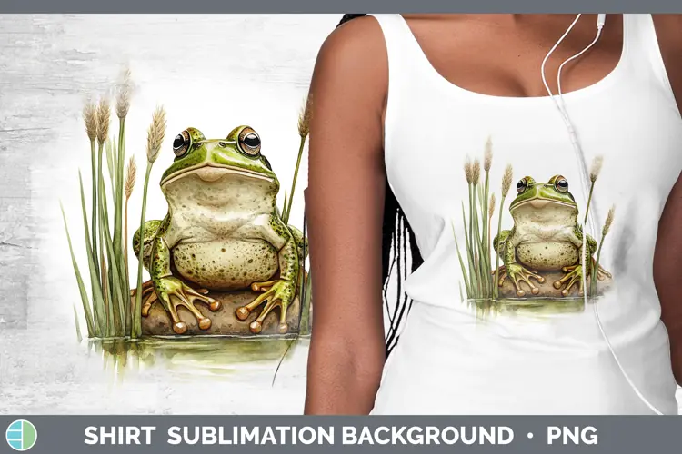 Watercolor Frog Shirt Sublimation Sublimation Background Des
