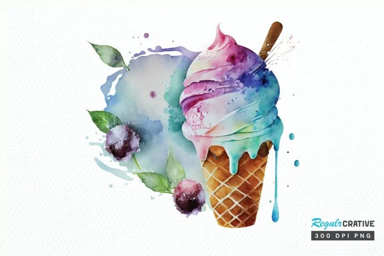 Watercolor Frozen Sweet PNG Clipart