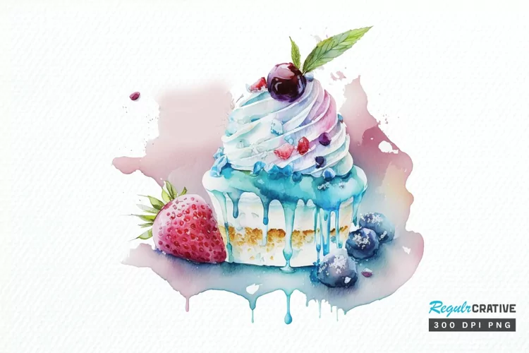 Watercolor Frozen Sweet PNG Clipart