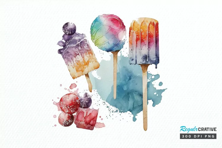 Watercolor Frozen Sweet PNG Clipart