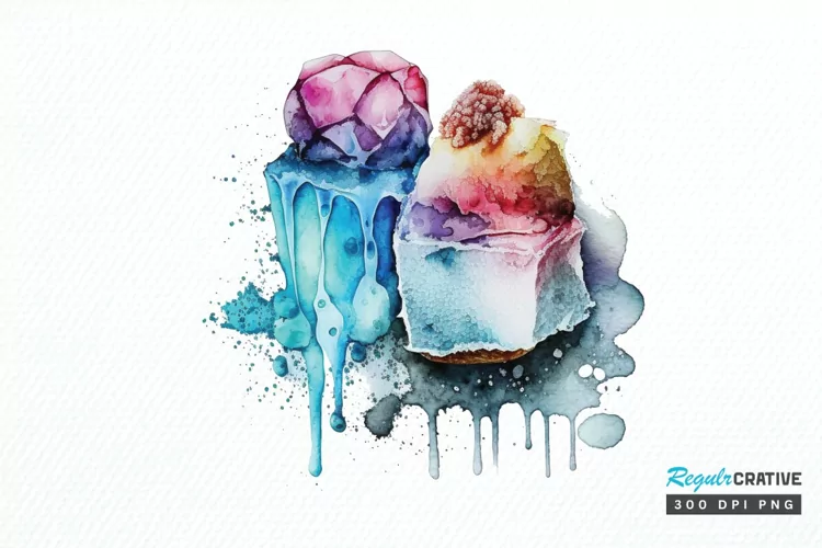 Watercolor Frozen Sweet PNG Clipart