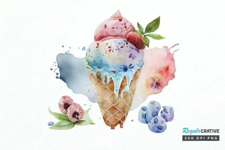 Watercolor Frozen Sweet PNG Clipart