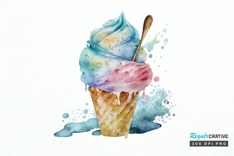 Watercolor Frozen Sweet PNG Clipart