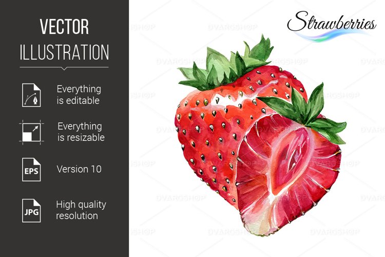 Strawberries Clipart Image 2