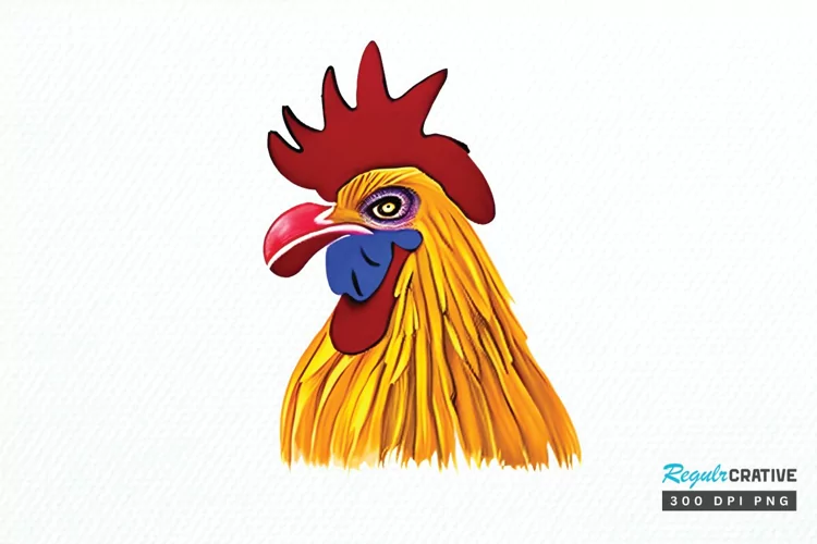 Watercolor Funny Chicken PNG Clipart