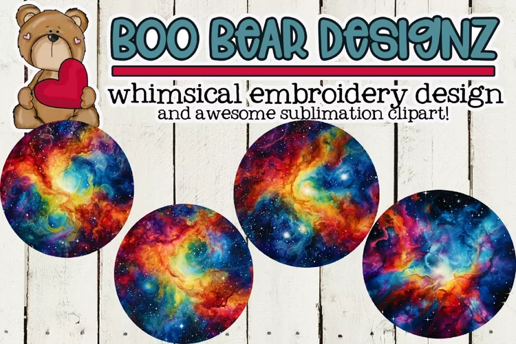 Watercolor Galaxy Watercolor Circles Clipart