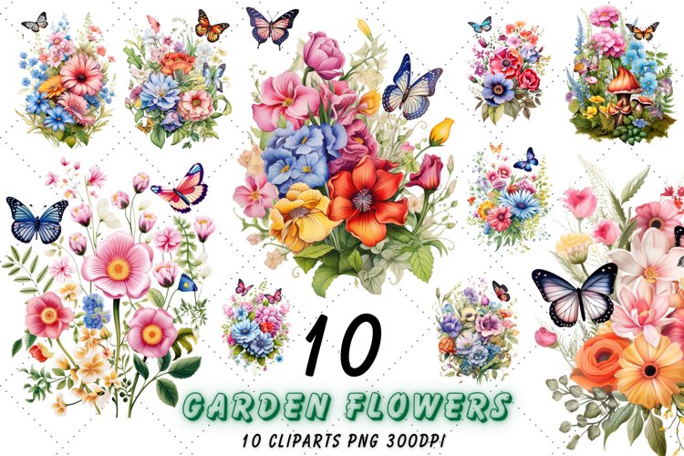 clipart, clipart png, commercial clipart, floral clipart, garden clipart, garden flowers, summer clipart, summer flowers, summer garden, watercolor, watercolor floral, watercolor flowers, wildflower clipart, bouquets clipart, flowers clipart, invitation c