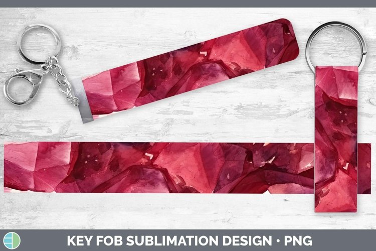 GorgeousWatercolor Key Fob design.