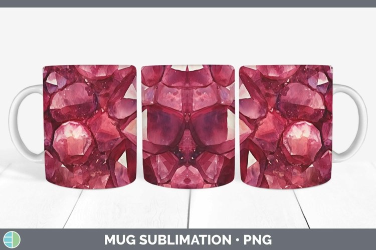 GorgeousWatercolor Mug Wrap design.