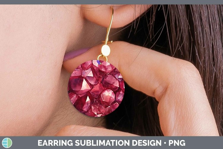 GorgeousWatercolor Round Earrings design.