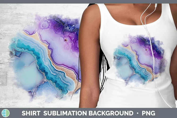 Watercolor Geode Shirt Sublimation Sublimation Background De