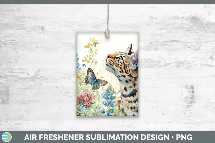 Watercolor Geoffroys Cat Air Freshener Sublimation Car Fresh