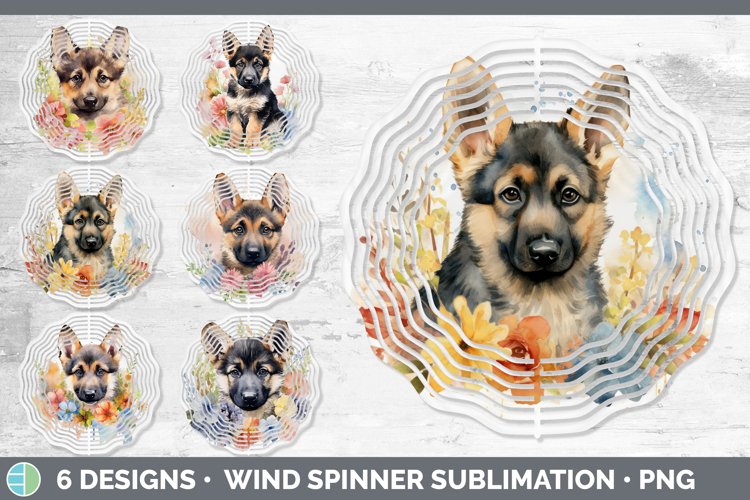 German Shepherd Garden Wind Spinner – Dog Sock/Twister – Rip-Stop Polyester