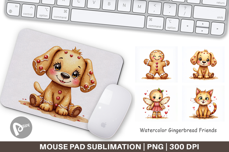 Gingerbread Friends Mouse Pad