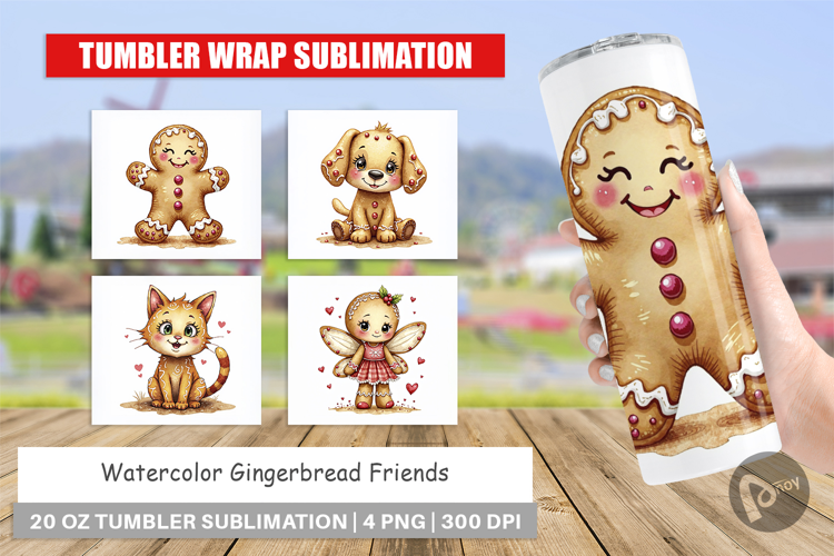 Gingerbread Friends Tumbler