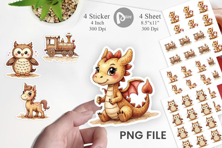 Gingerbread Friends Sticker