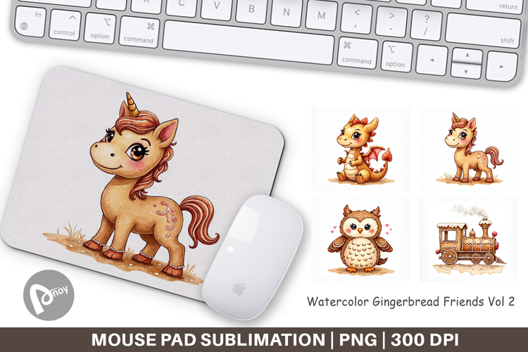 Gingerbread Friends Mouse Pad