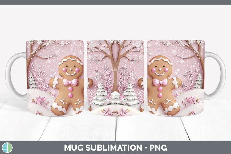 GorgeousWatercolor Mug Wrap design.