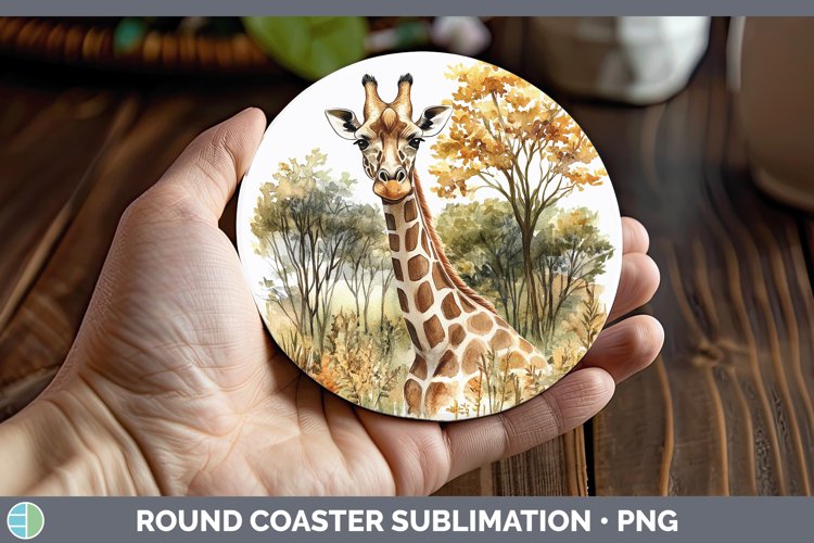 GorgeousWatercolor Round Coaster design.
