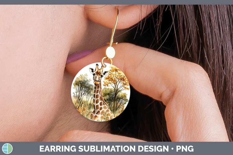 GorgeousWatercolor Round Earrings design.