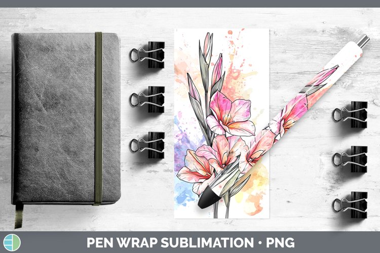 GorgeousWatercolor Pen Wrap design.