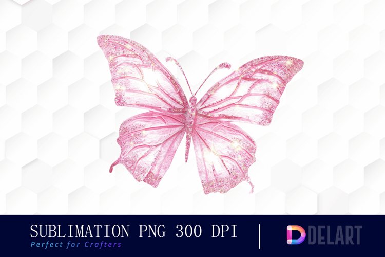 Pink Butterfly Clipart Image 4