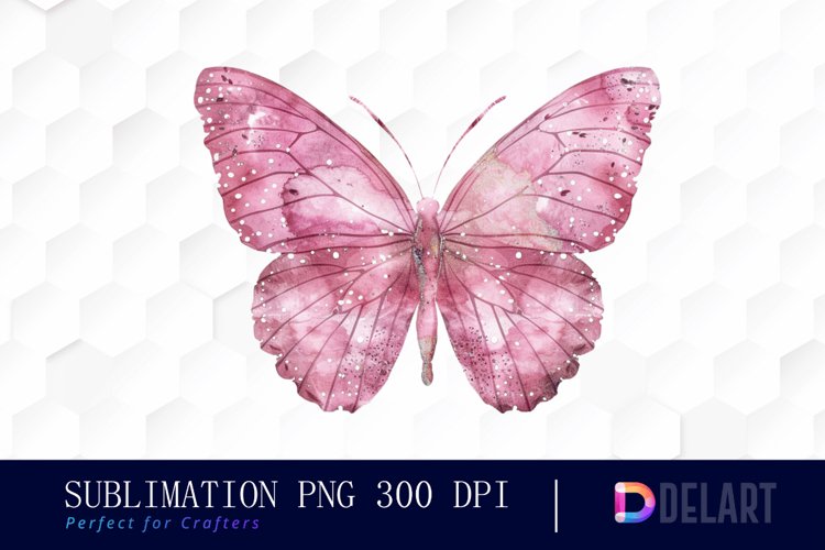 Pink Butterfly Clipart Image 15