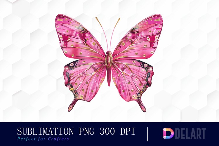 Pink Butterfly Clipart Image 24