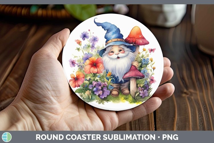 GorgeousWatercolor Round Coaster design.