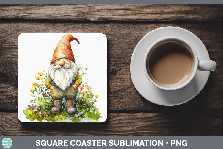 GorgeousWatercolor Square Coaster design.