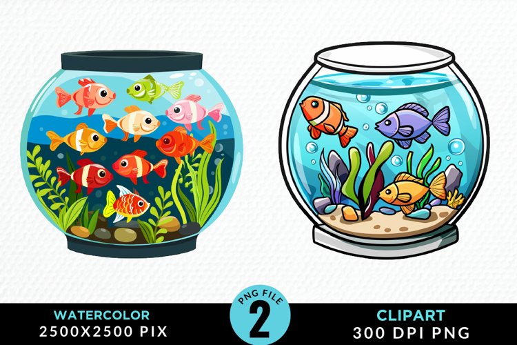 Fish Tank Clipart Image 13