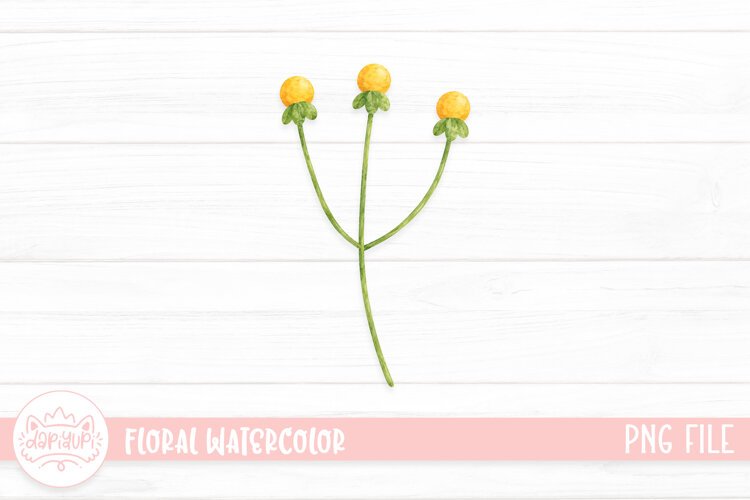 Botanical Watercolor Illustration, Floral Watercolor Design example image 1