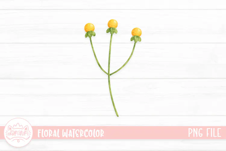 Botanical Watercolor Illustration, Floral Watercolor Design
