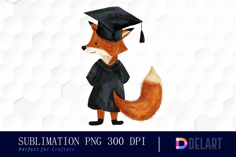 Graduation Animals Back View Sublimation PNG Clipart
